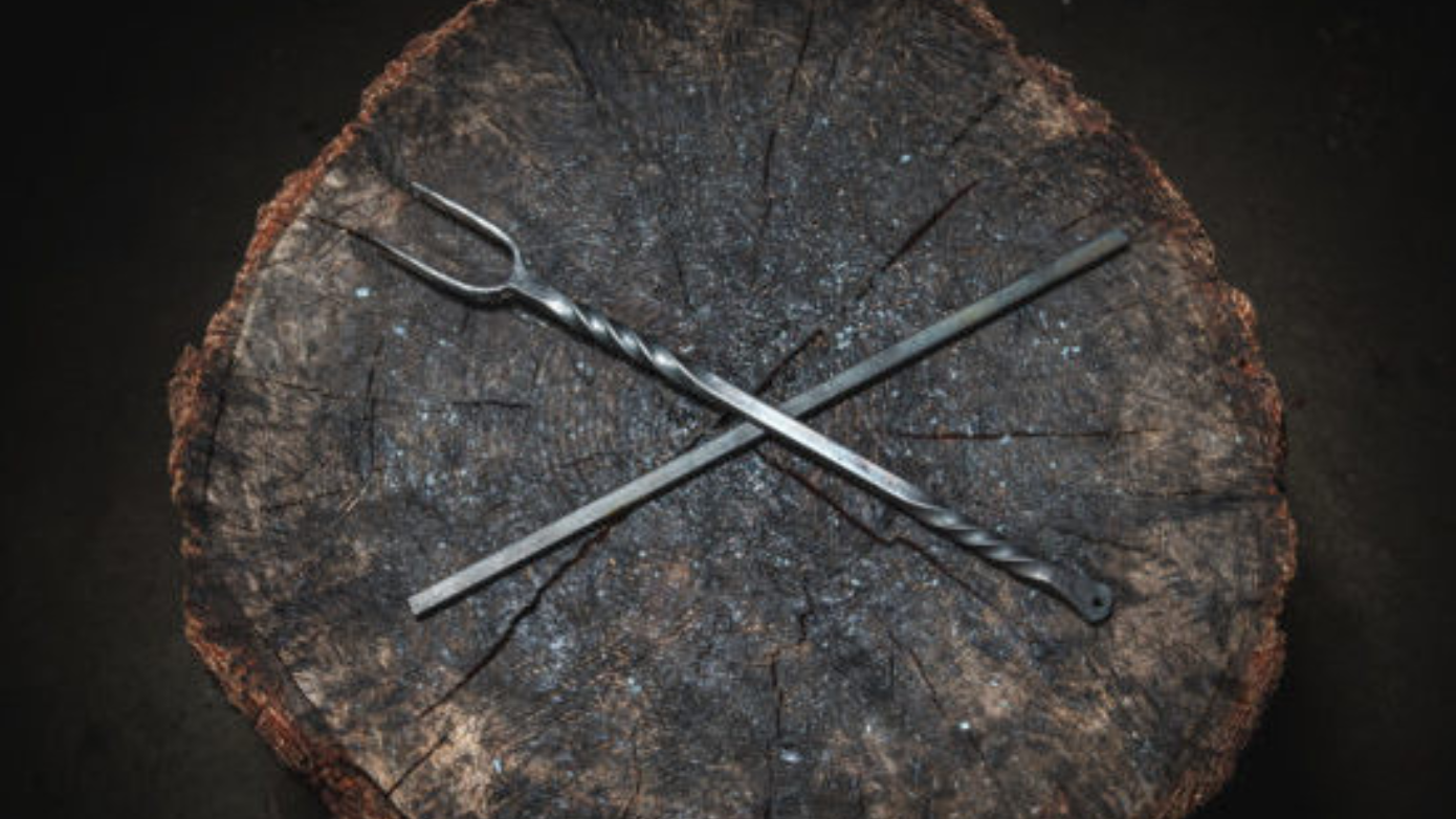 handmade BBQ fork
